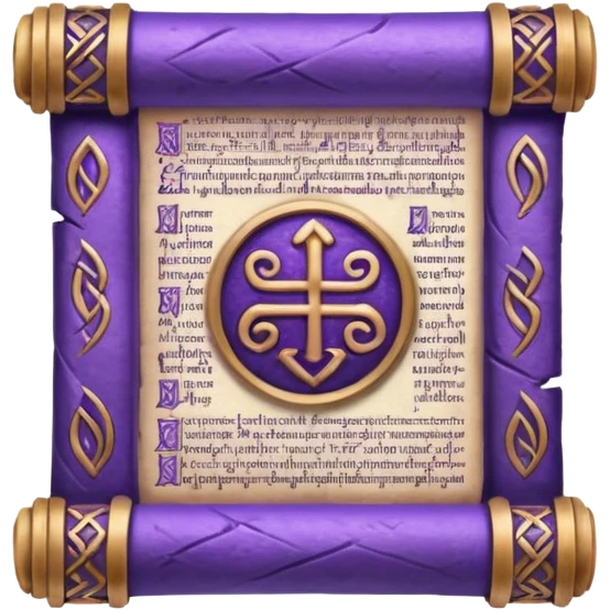 glitter purple Runic Manuscript emoji