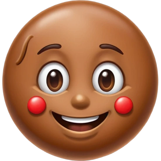 A happy m and m emoji
