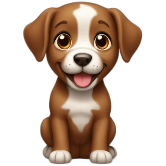 happy-brown-puppy emoji