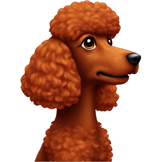 Red poodle profile emoji