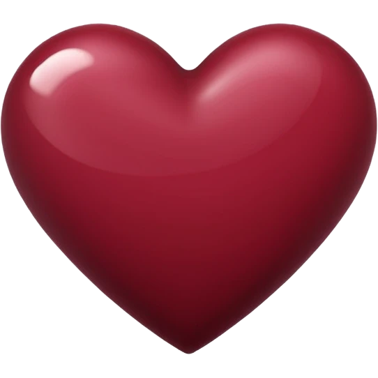 maroon heart emoji