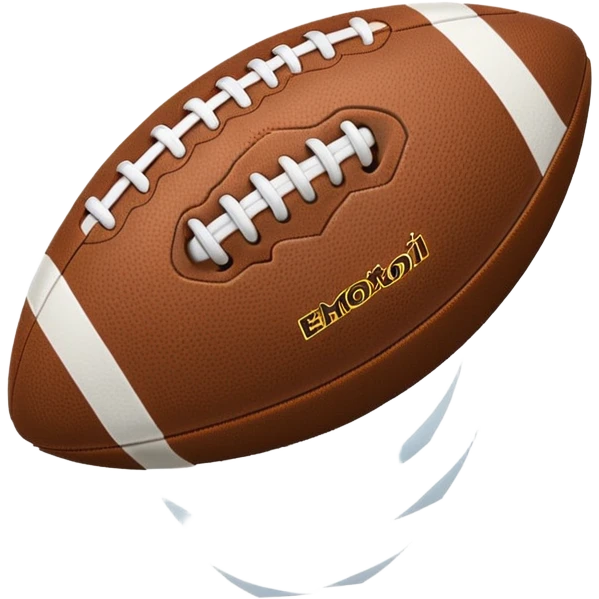Football missing a field goal emoji