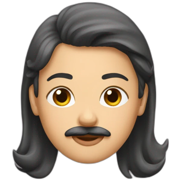 tache blahce sur la tete d'une femme emoji