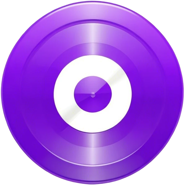 record vinyl purple emoji