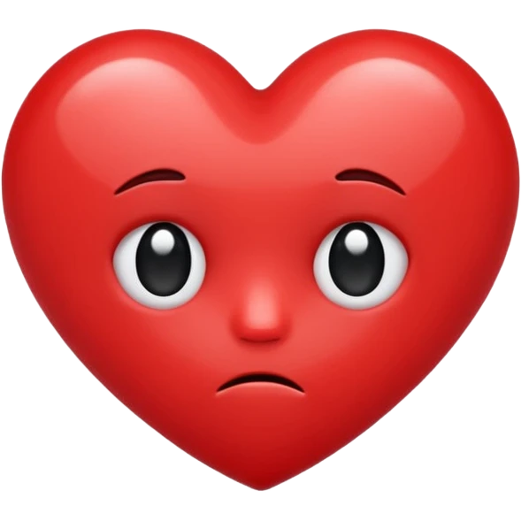 Cute sad heart emoji