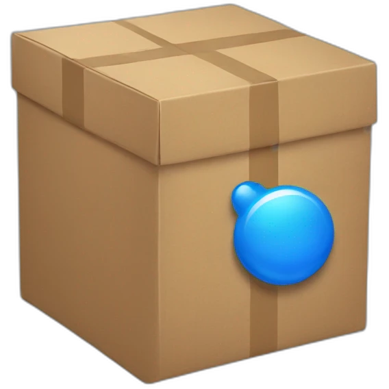 Box blue emoji