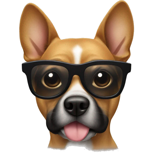 Dog with sunglasses  emoji