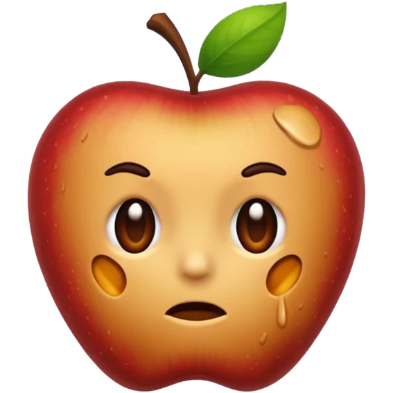 Spoiled apple emoji