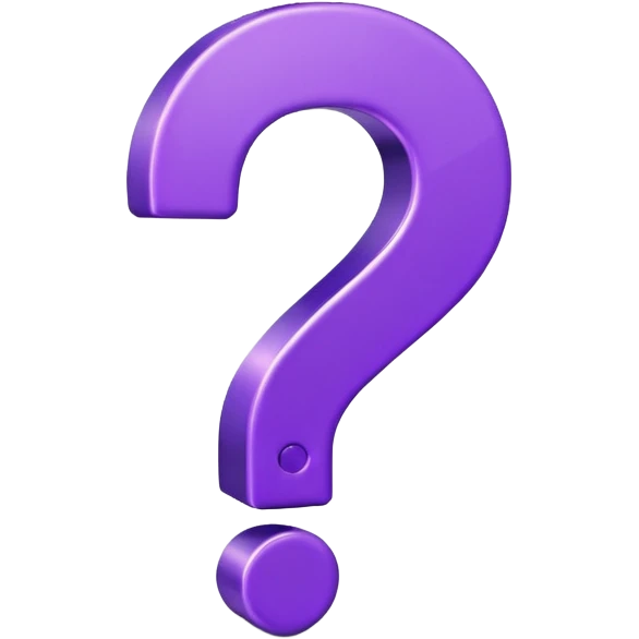 purple question mark emoji