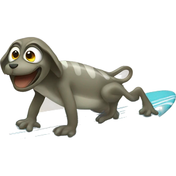 Rana surfeando  emoji