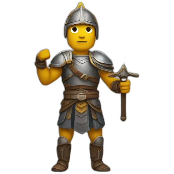 single warrior arm up emoji