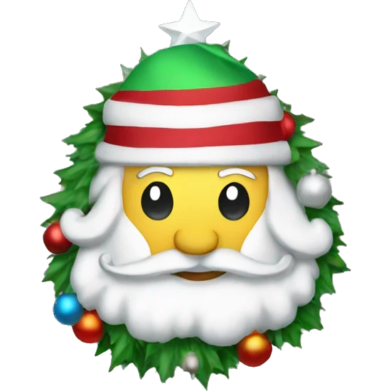 Christmas decorate Mercedes  emoji