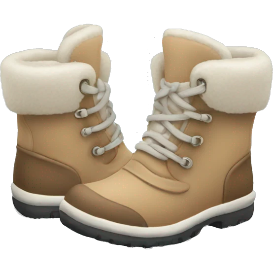 Cute winter shoes emoji