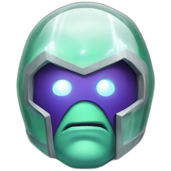 Electric bubble glass mysterio head emoji