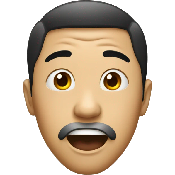 Chinese have a surprised  emoji