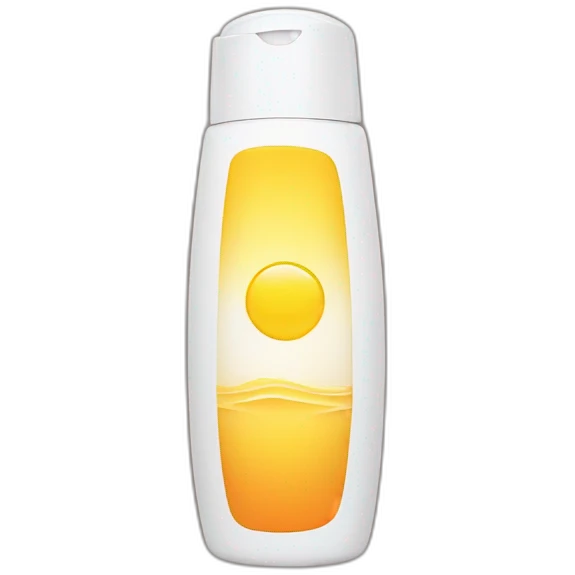 Sunscreen bottle emoji
