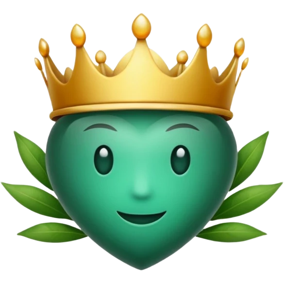 Víbora con corona emoji