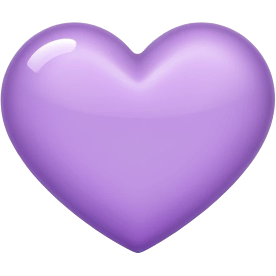 A light purple heart emoji emoji