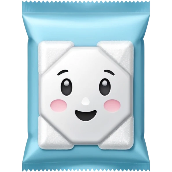 White sugar in package emoji