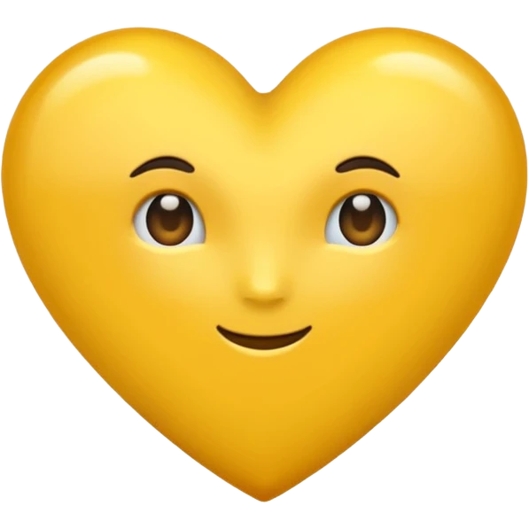 Dark Yellow Heart Emoji emoji