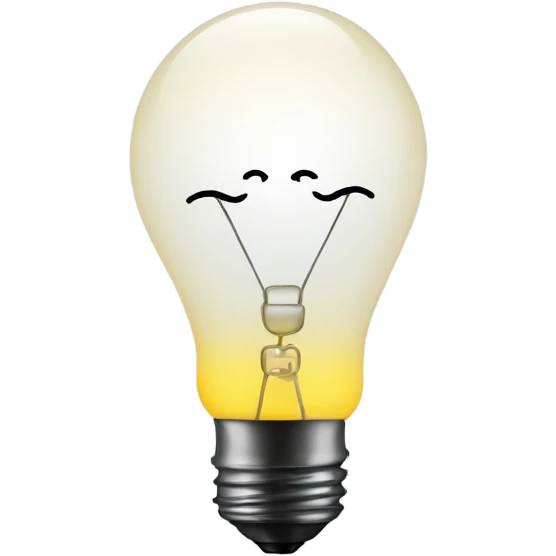 Lightbulb above head emoji
