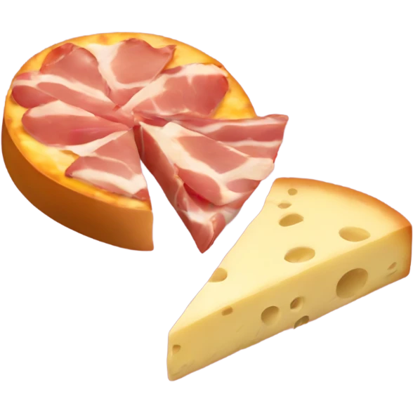 medialuna con jamón y queso emoji