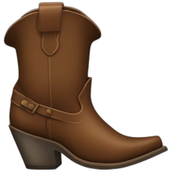 high heel cowboy boots emoji