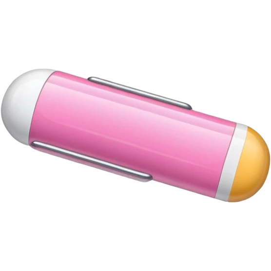 pink and white capsule emoji
