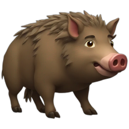 drunk boar emoji