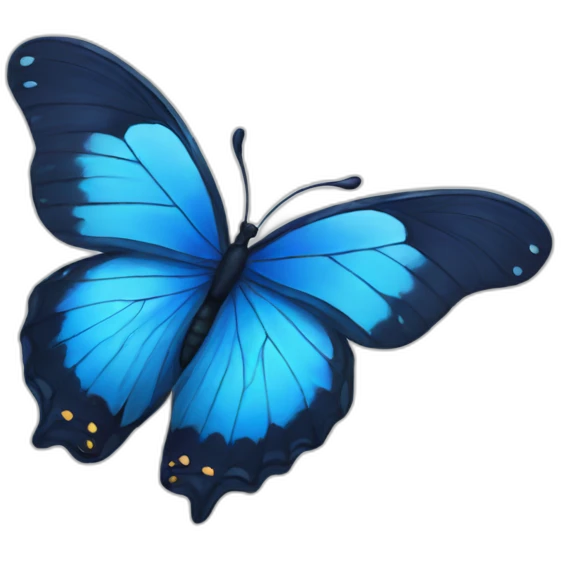 Blue butterfly emoji