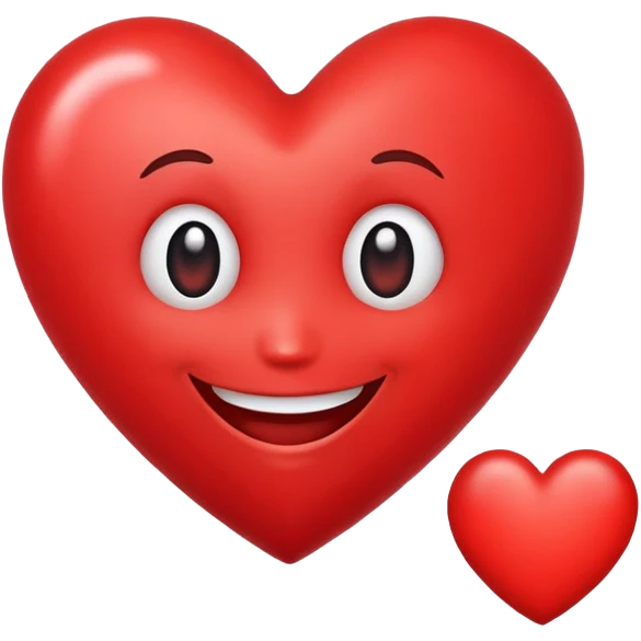 Heart cutely smiling  emoji