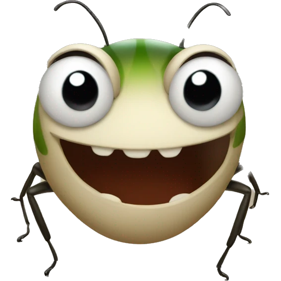 smiling bug emoji