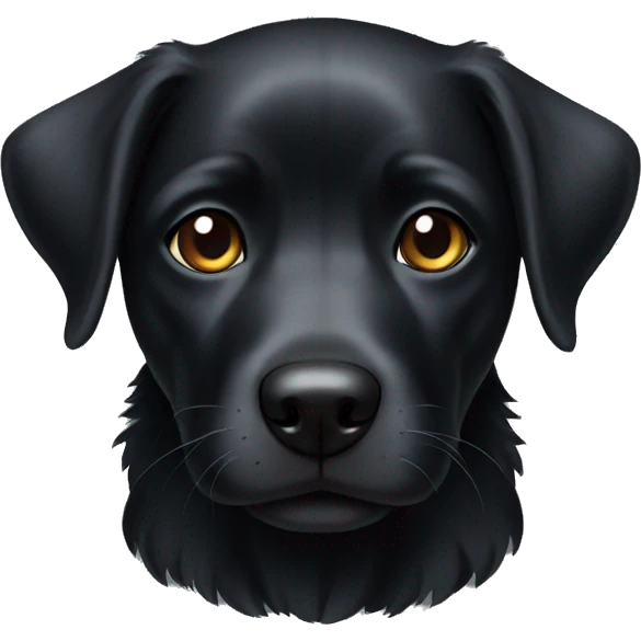 Perro negro emoji