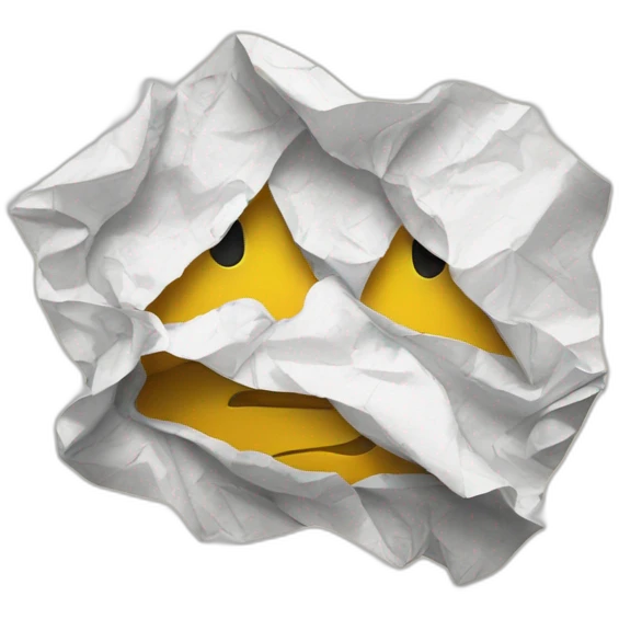 crumpled paper emoji