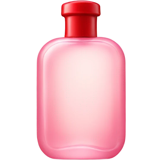 Light pink perfume with red lid emoji
