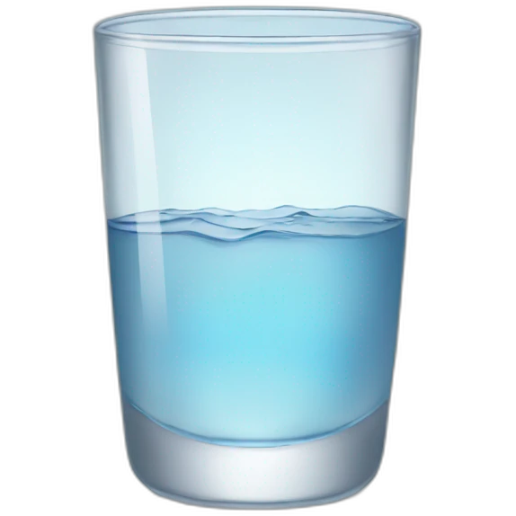 A glass of water emoji