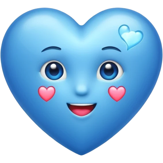 Aesthetic blue emoji cute emoji