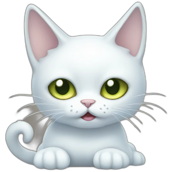 Ghost cat emoji