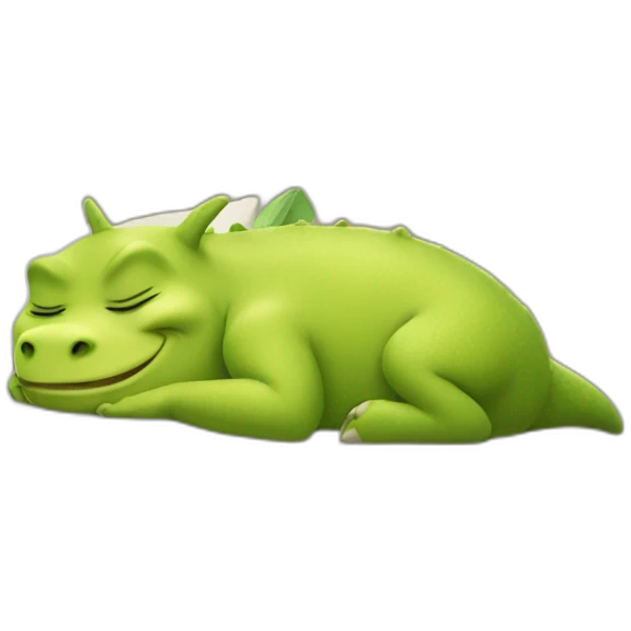 Sherk sleeping emoji