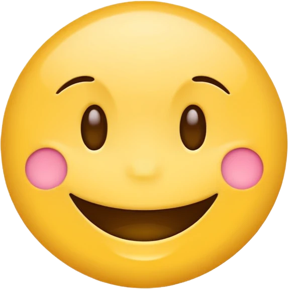 Create a hand drawn style Smile reaction emoji for a new social media app emoji