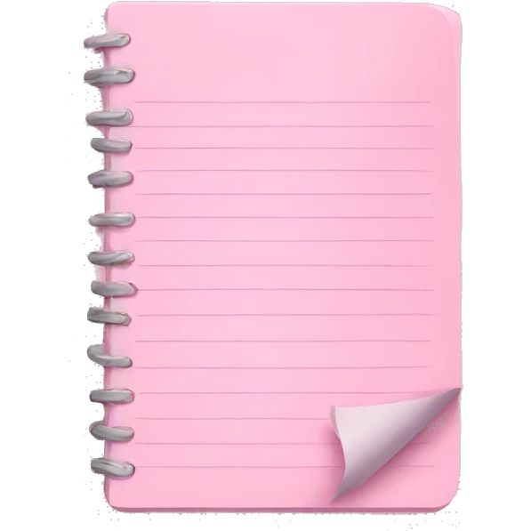 light pink notepad emoji