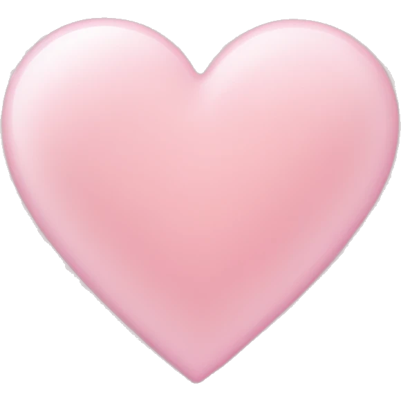 Light pink heart emoji