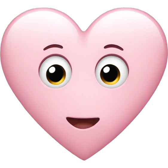 light pink heart emoji