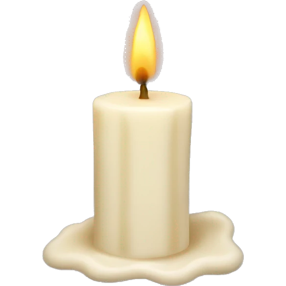 Vanilla candle emoji