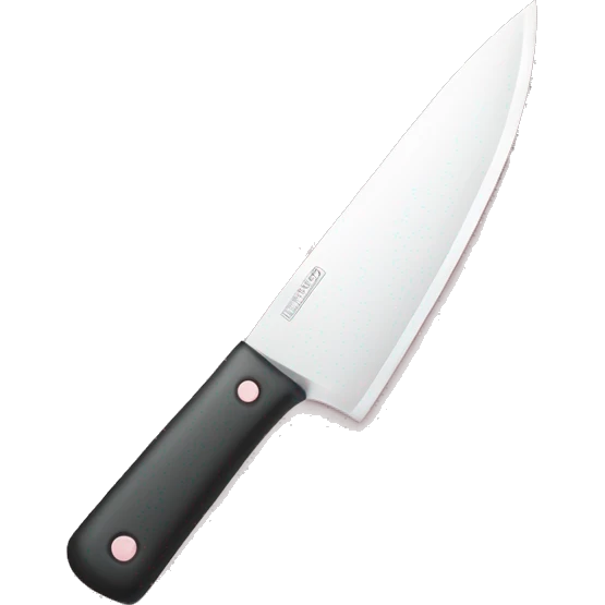 butcher knife light pink  emoji
