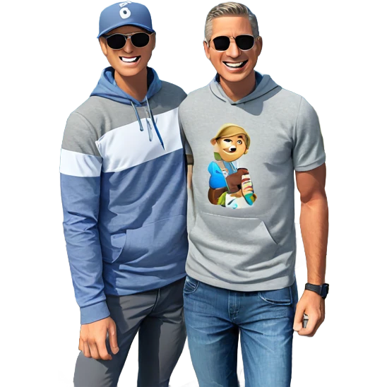 boys enjoying day outdoors emoji