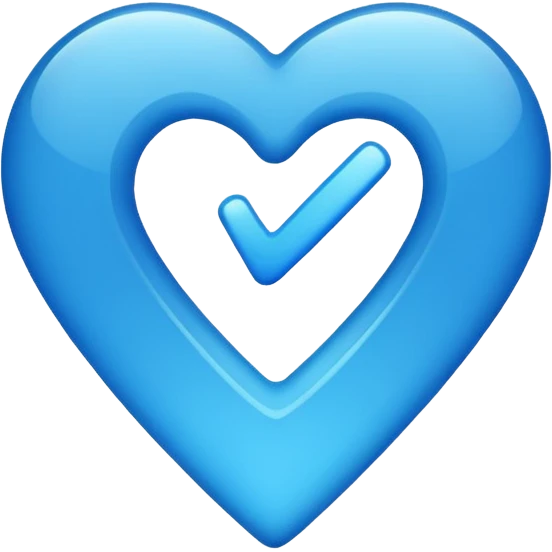 Синяя галочка  emoji