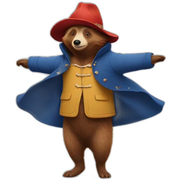 paddington doing namaste emoji