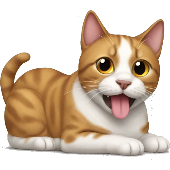 CAT with a cotdog emoji