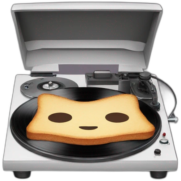 record player sandwich emoji